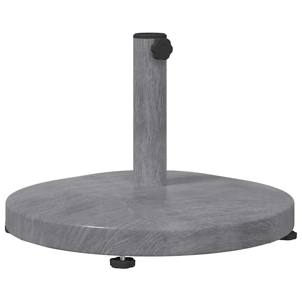 vidaXL vidaXL Parasol Base Dark Grey Wood look 48 x 48 x 32 cm - Parasol