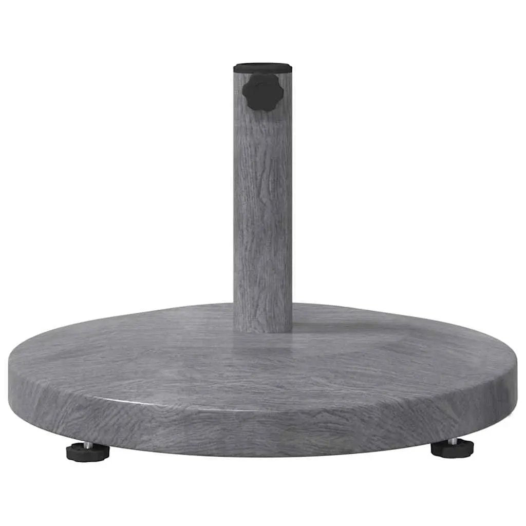 vidaXL vidaXL Parasol Base Dark Grey Wood look 48 x 48 x 32 cm - Parasol