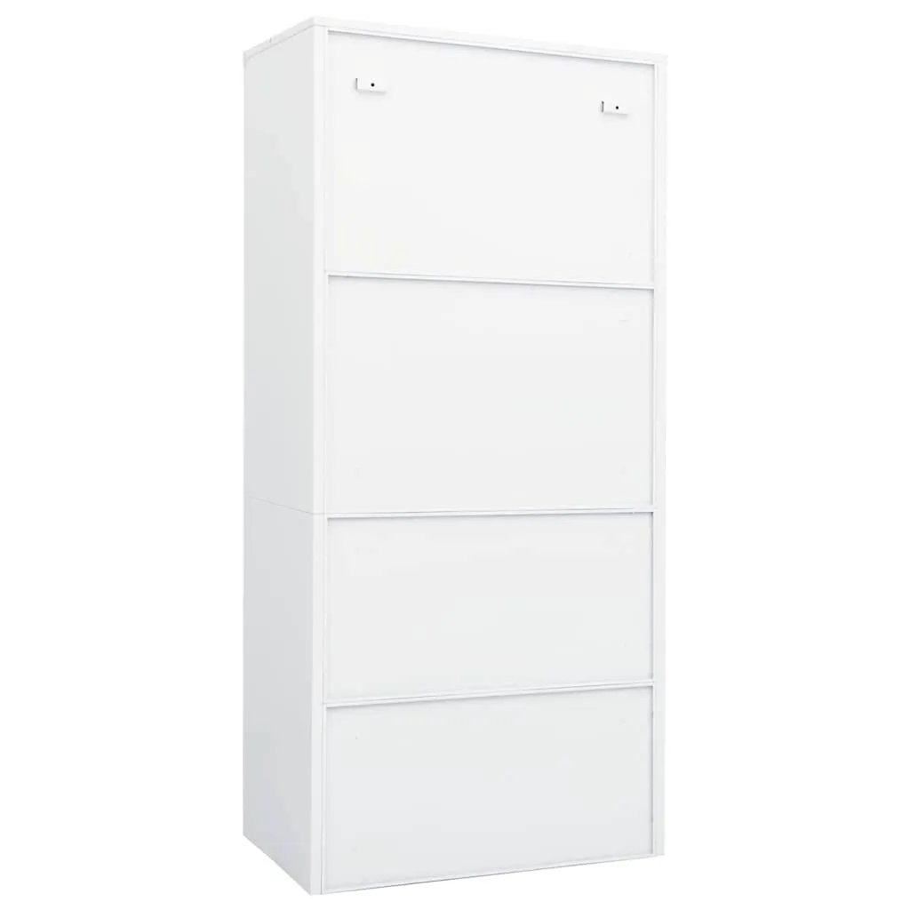 vidaXL vidaXL Wardrobe White 80x50x180 cm Steel - Wardrobe