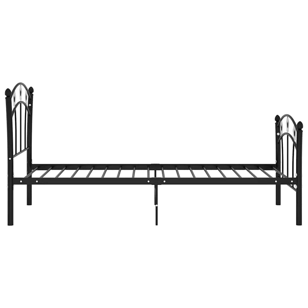 vidaXL Bed Frame | Black | Powder-coated metal | Single | Durable | Bed Frame - from vidaXL