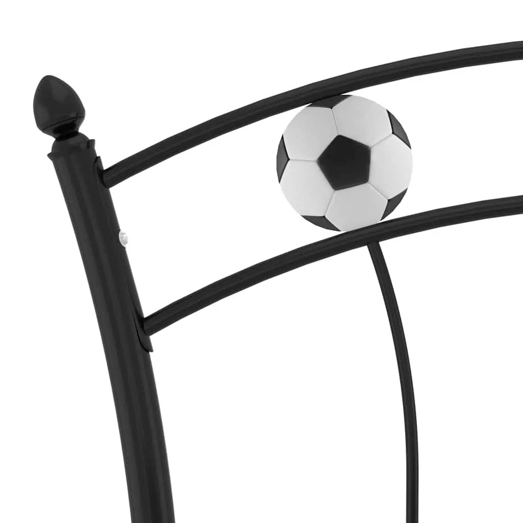 vidaXL Bed Frame | Black | Powder-coated metal | Single | Durable | Bed Frame - from vidaXL