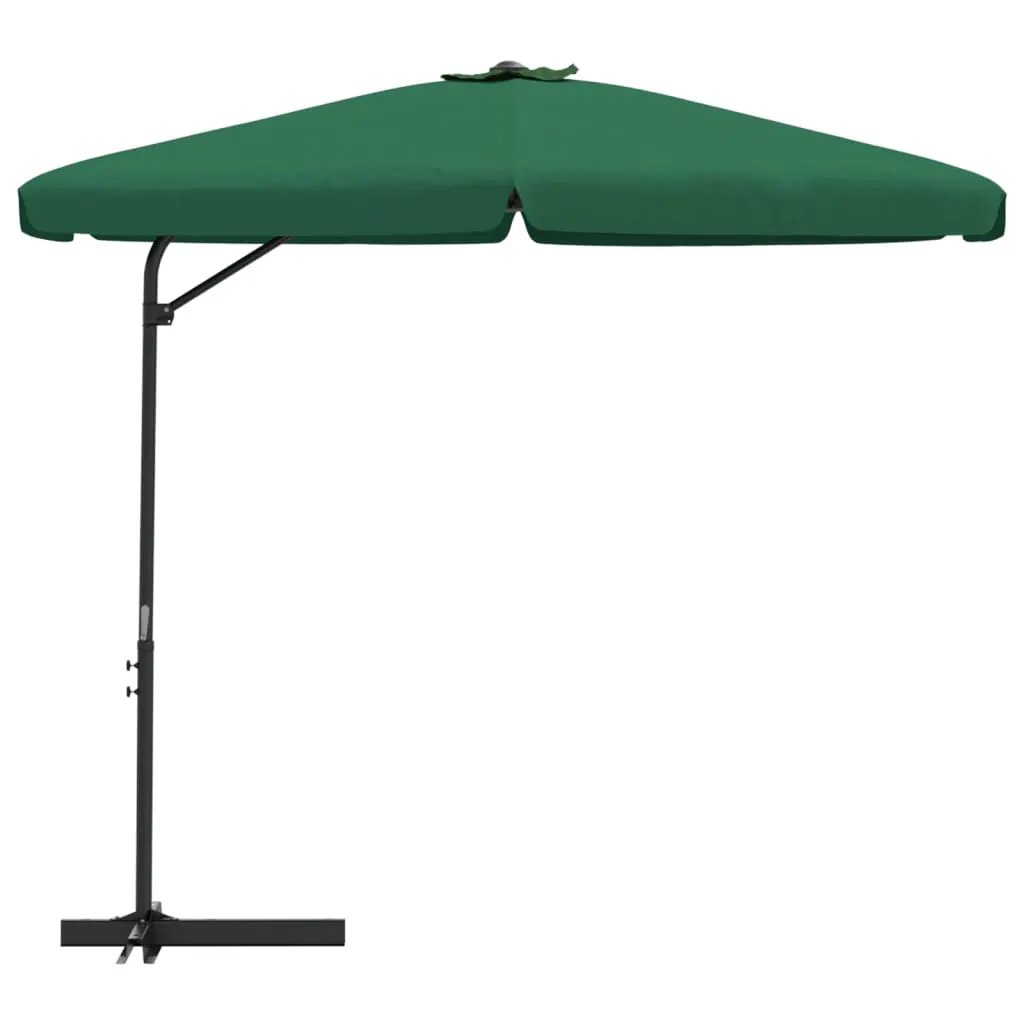 vidaXL vidaXL Garden Parasol with Steel Pole 300 cm Green - Parasol