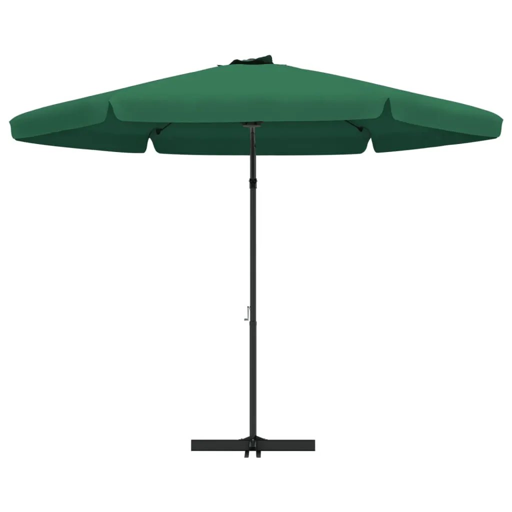 vidaXL vidaXL Garden Parasol with Steel Pole 300 cm Green - Parasol