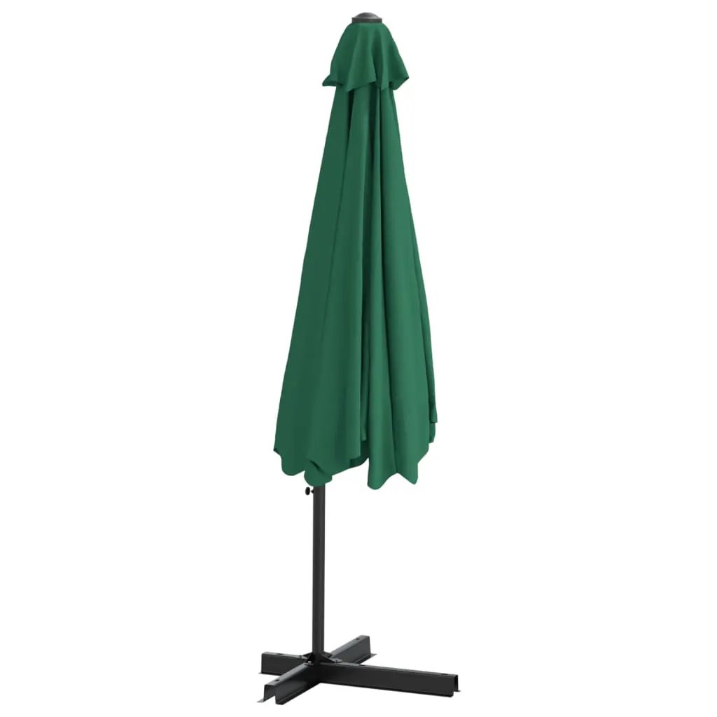 vidaXL vidaXL Garden Parasol with Steel Pole 300 cm Green - Parasol