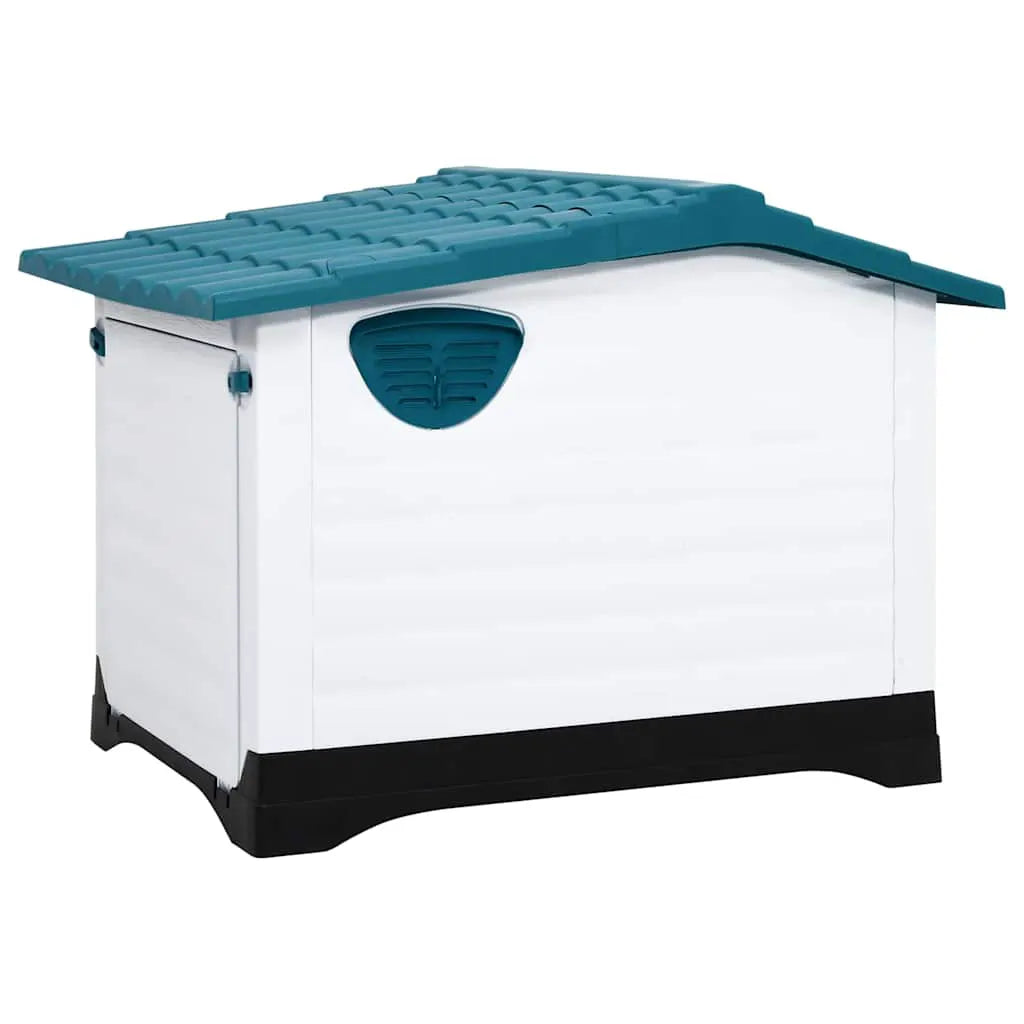 vidaXL Dog House Blue 90.5x68x66 cm Polypropylene - from vidaXL