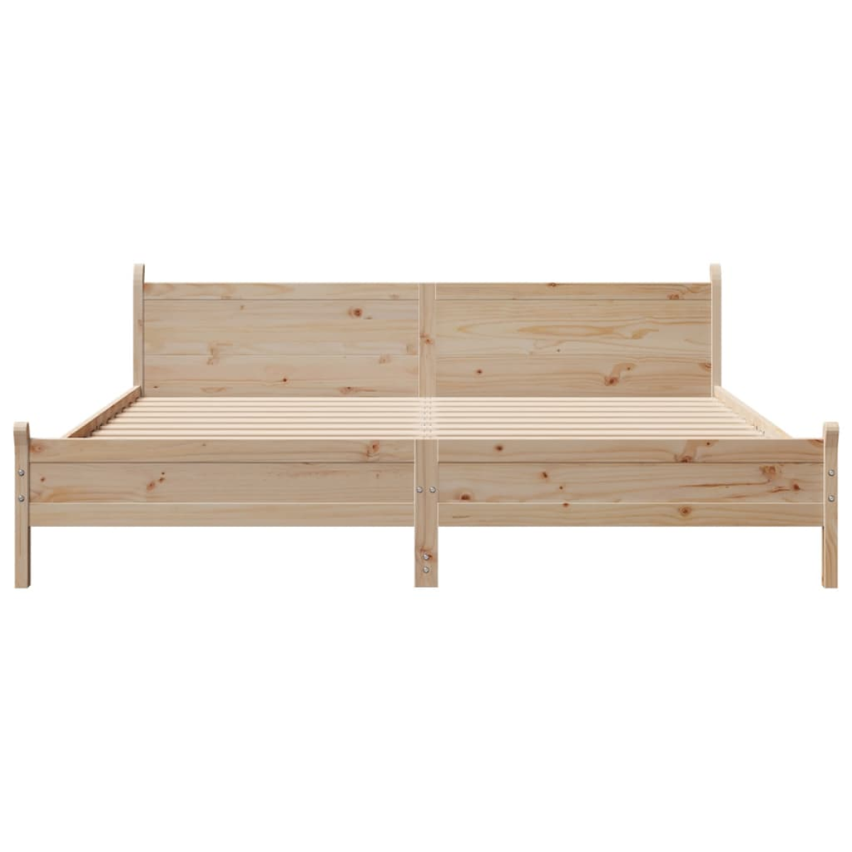 vidaXL Bed Frame without Mattress 180x200 cm Super King Solid Wood Pine - from vidaXL