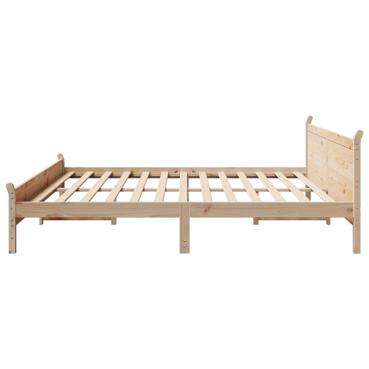 vidaXL Bed Frame without Mattress 180x200 cm Super King Solid Wood Pine - from vidaXL