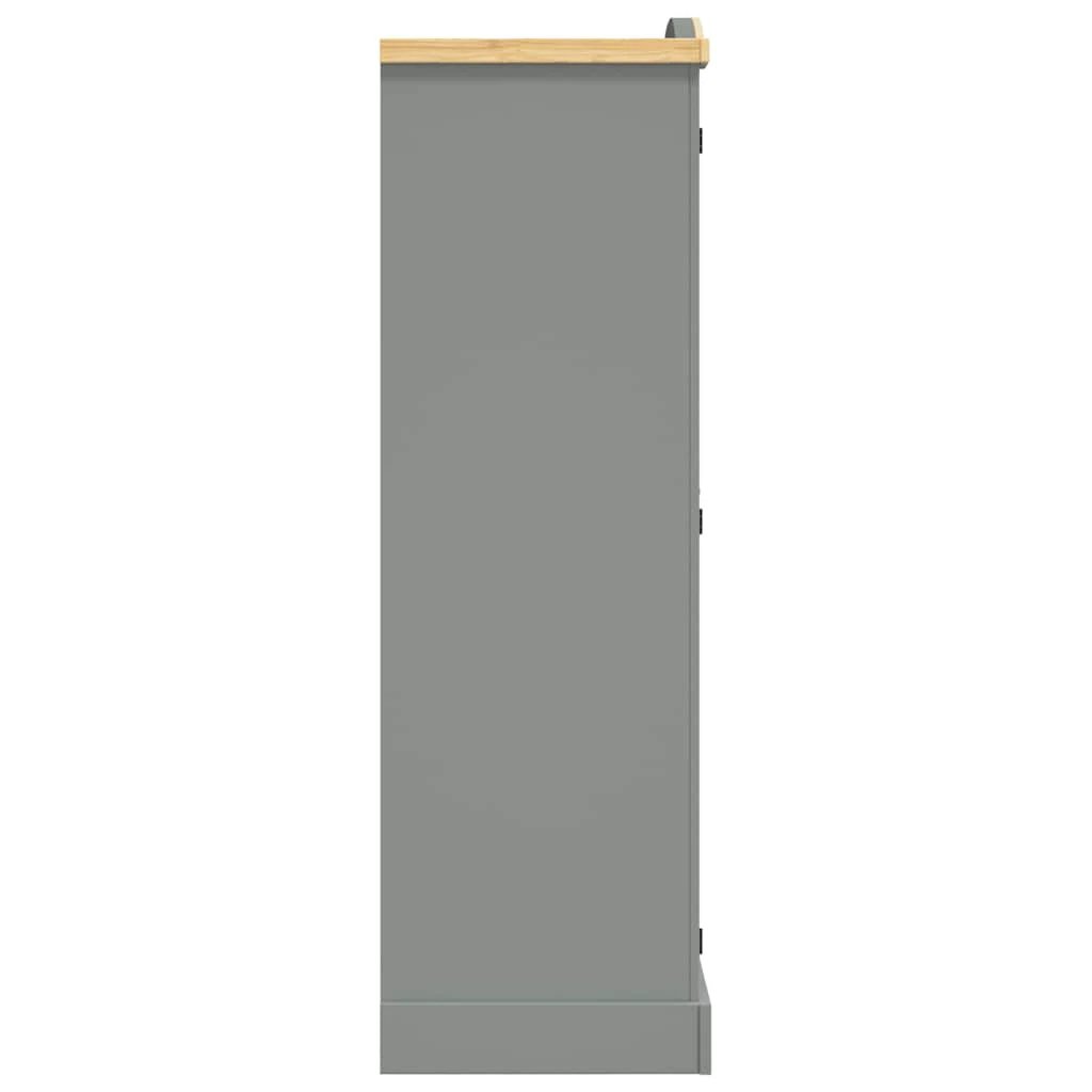 vidaXL vidaXL Wardrobe Mexican Pine Corona Range 2 Doors Grey - Wardrobe