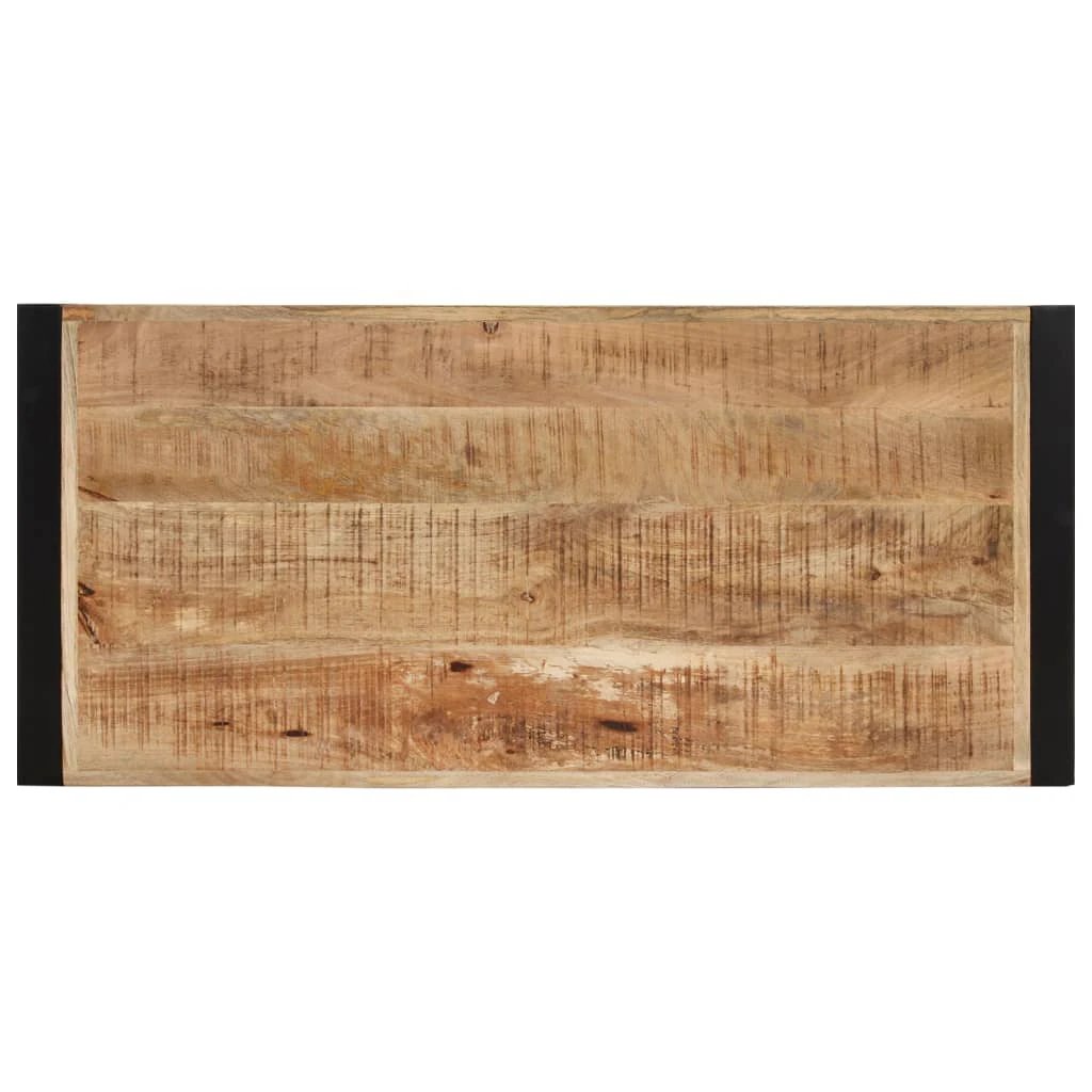 vidaXL VidaXL Coffee Table 120x55x40 cm Solid Mango Wood Rustic Two Tier Living Room Decor - Coffee Table