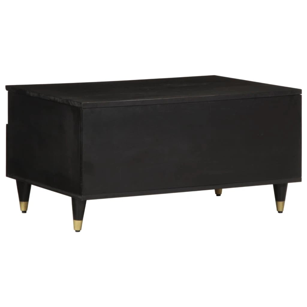 vidaXL Coffee Table 80x54x40 cm Solid Mango Wood With Storage Drawers Living Room by vidaXL