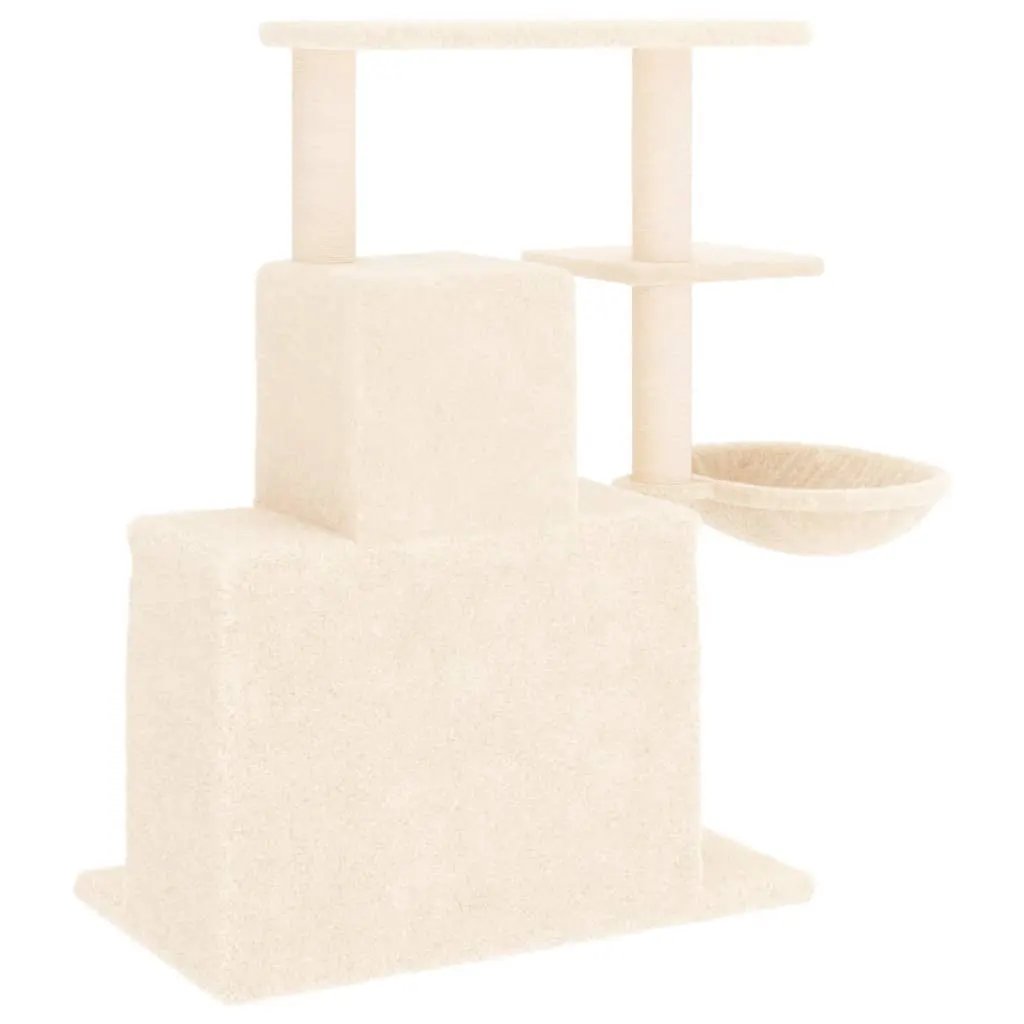 vidaXL vidaXL Cat Tree with Sisal Scratching Posts Cream 83 cm - Cat Tree