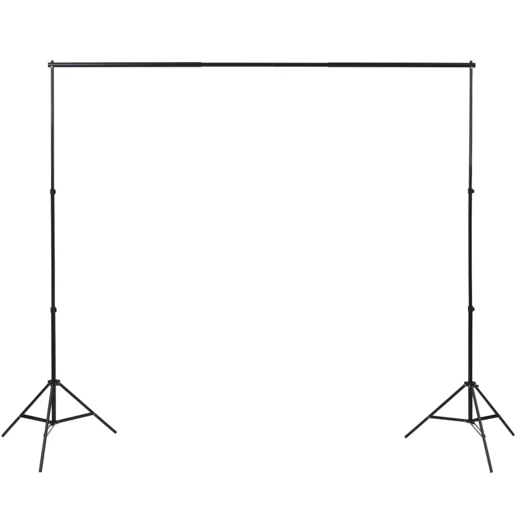 vidaXL vidaXL Photo Studio Kit with 3 Cotton Backdrops Adjustable Frame 3x3m - Photo Frame