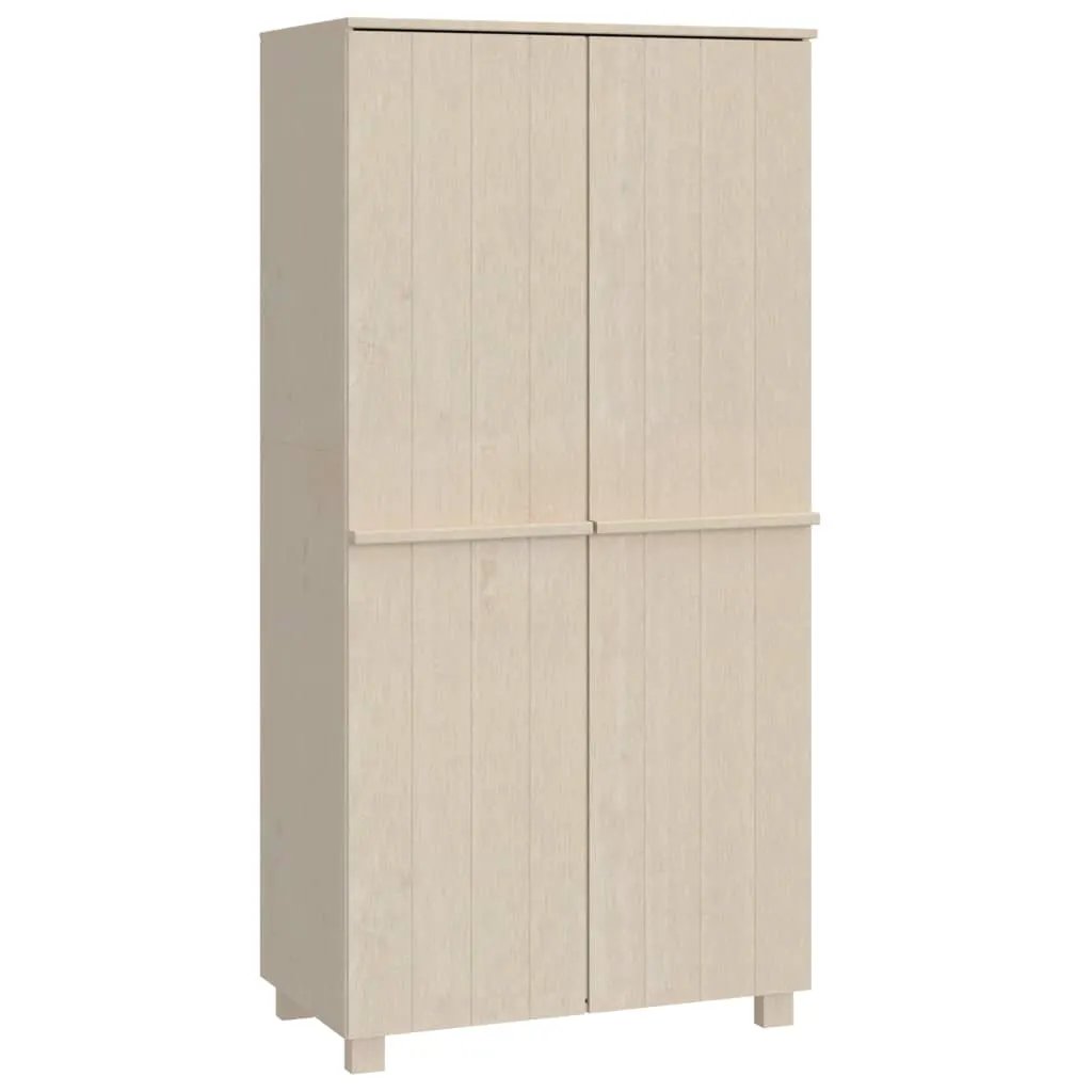 vidaXL vidaXL Wardrobe HAMAR Honey Brown 89x50x180 cm Solid Wood Pine - Wardrobe
