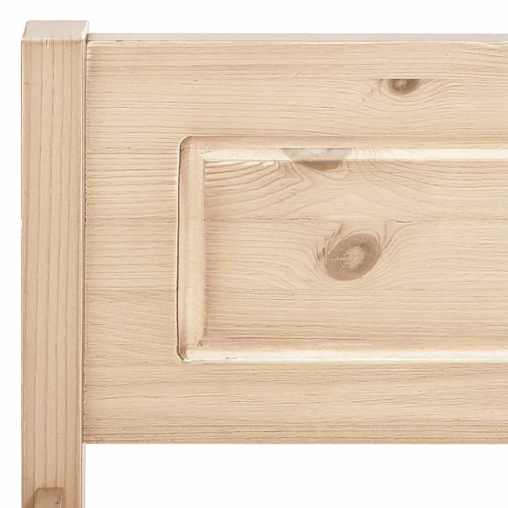 vidaXL Bed Frame | Natural wood | Solid pinewood, plywood | Single | Bed Frame - from vidaXL