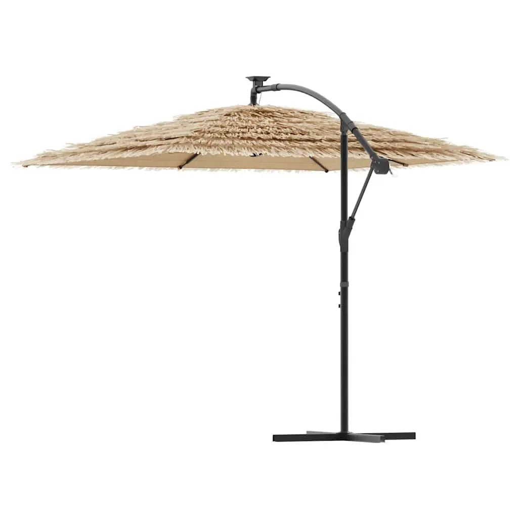 vidaXL vidaXL Garden Parasol with Steel Pole Brown 246x246x230 cm - Parasol