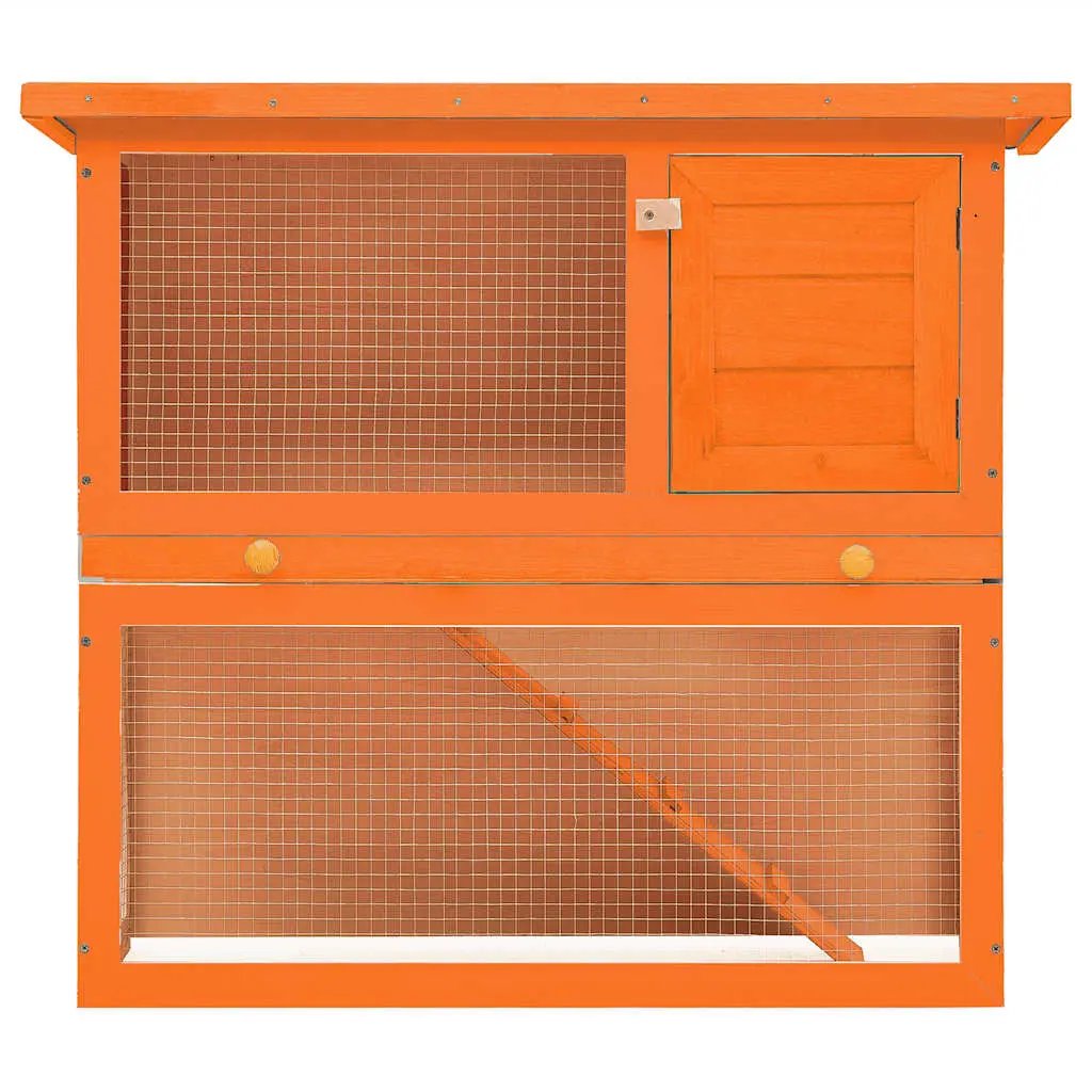 vidaXL Outdoor Rabbit Hutch Small Animal House Pet Cage 1 Door Wood - from vidaXL