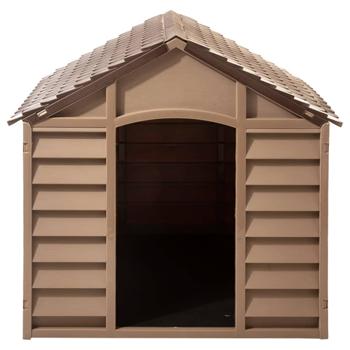vidaXL Dog House Brown 86x84x82 cm Polypropylene - from vidaXL