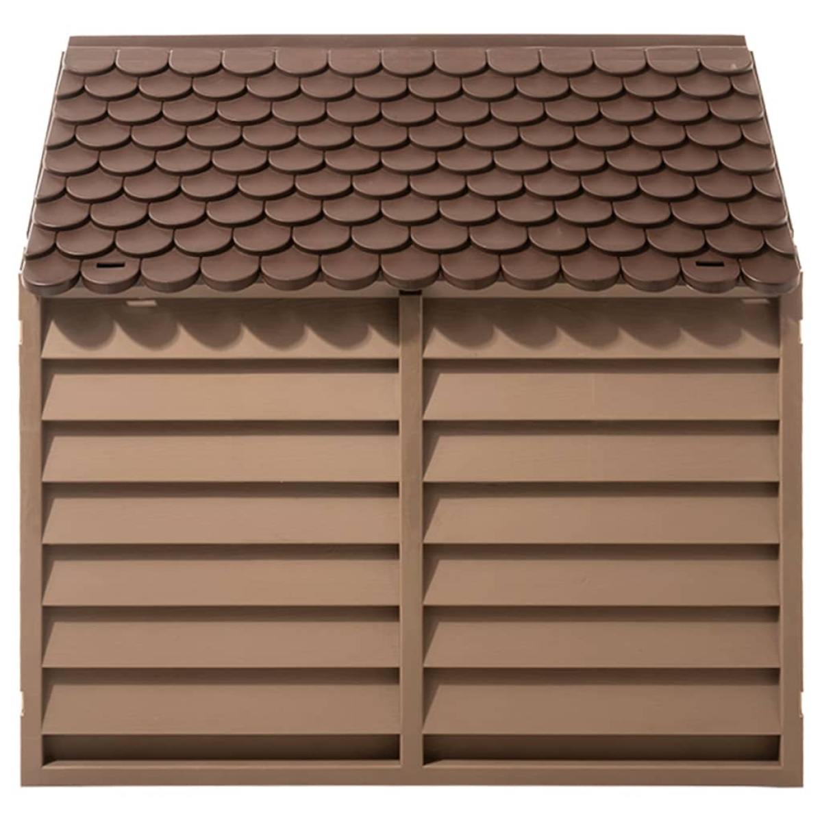 vidaXL Dog House Brown 86x84x82 cm Polypropylene - from vidaXL