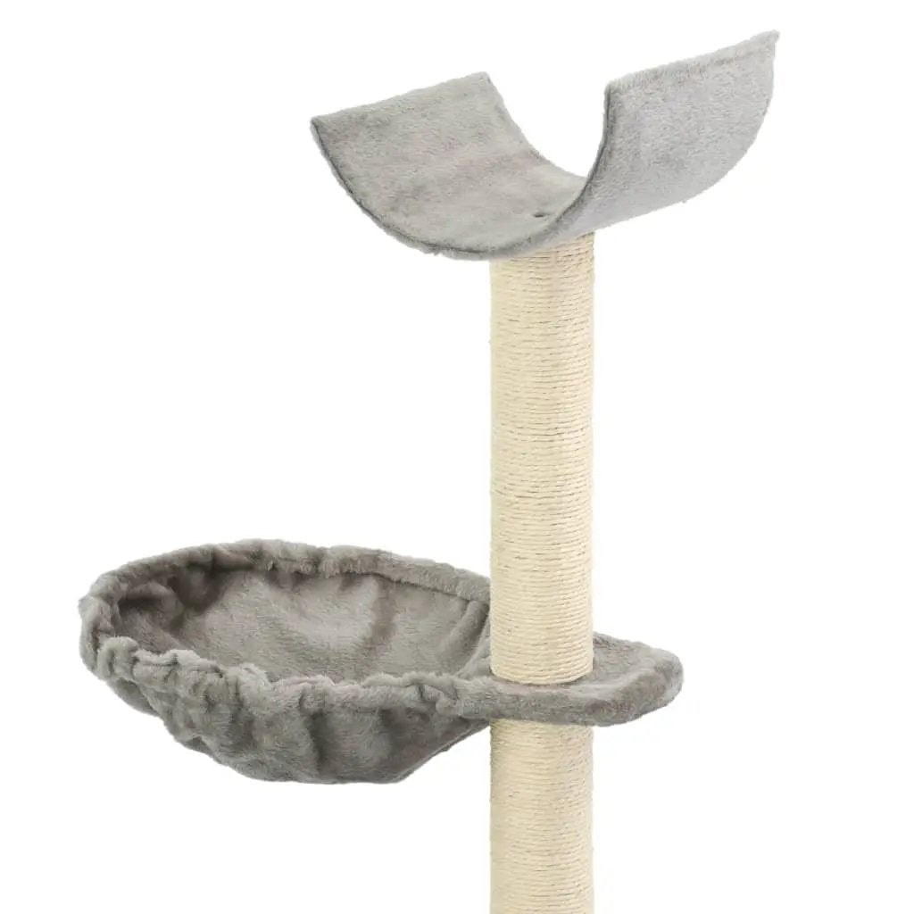 vidaXL vidaXL Cat Tree with Sisal Scratching Posts 105 cm Grey - Cat Tree
