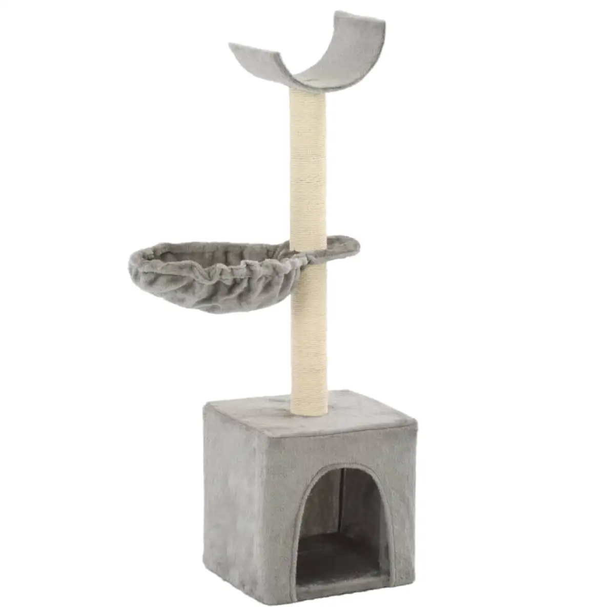 vidaXL vidaXL Cat Tree with Sisal Scratching Posts 105 cm Grey - Cat Tree