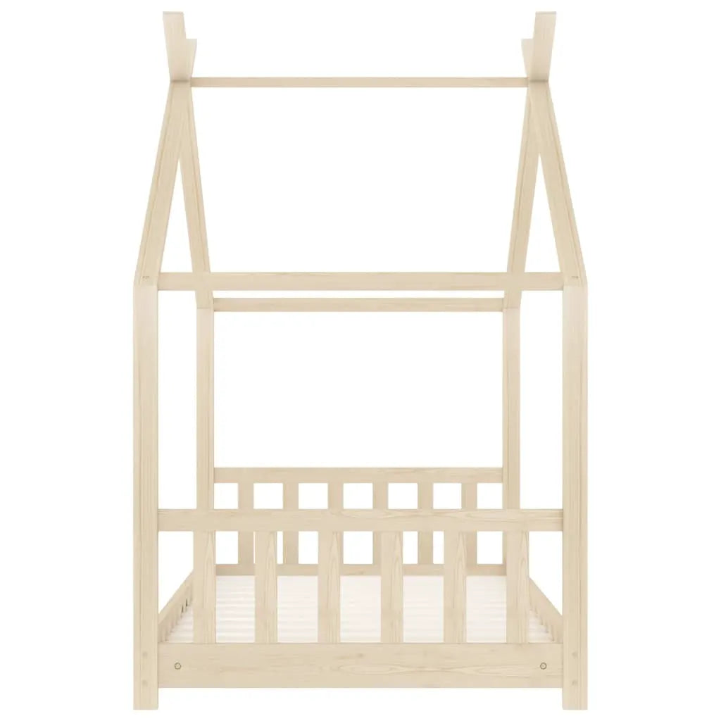 vidaXL Kids Bed Frame Solid Pine Wood 70x140 cm - from vidaXL
