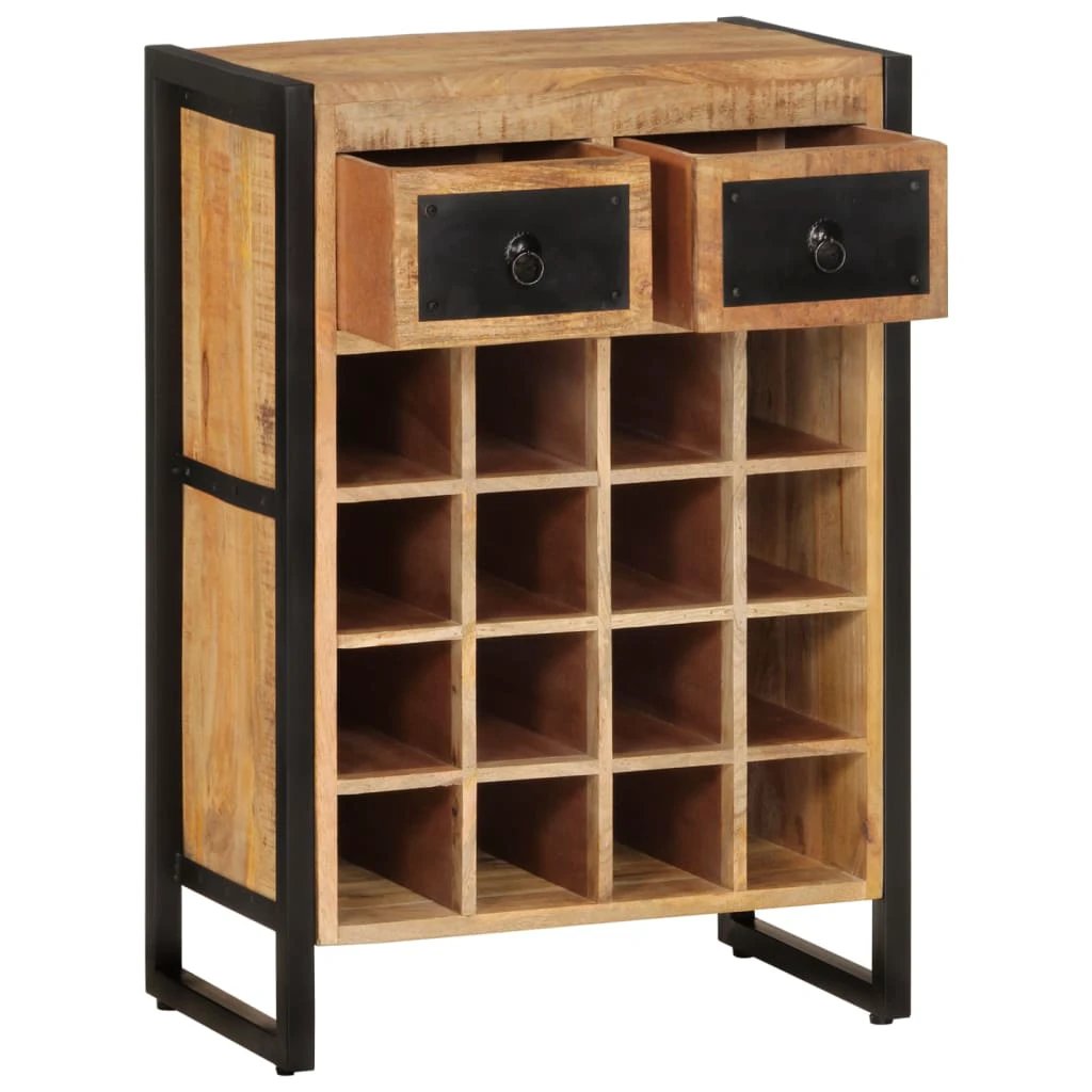 vidaXL vidaXL Wine Rack for 16 Bottles Solid Wood Mango - Wine Rack