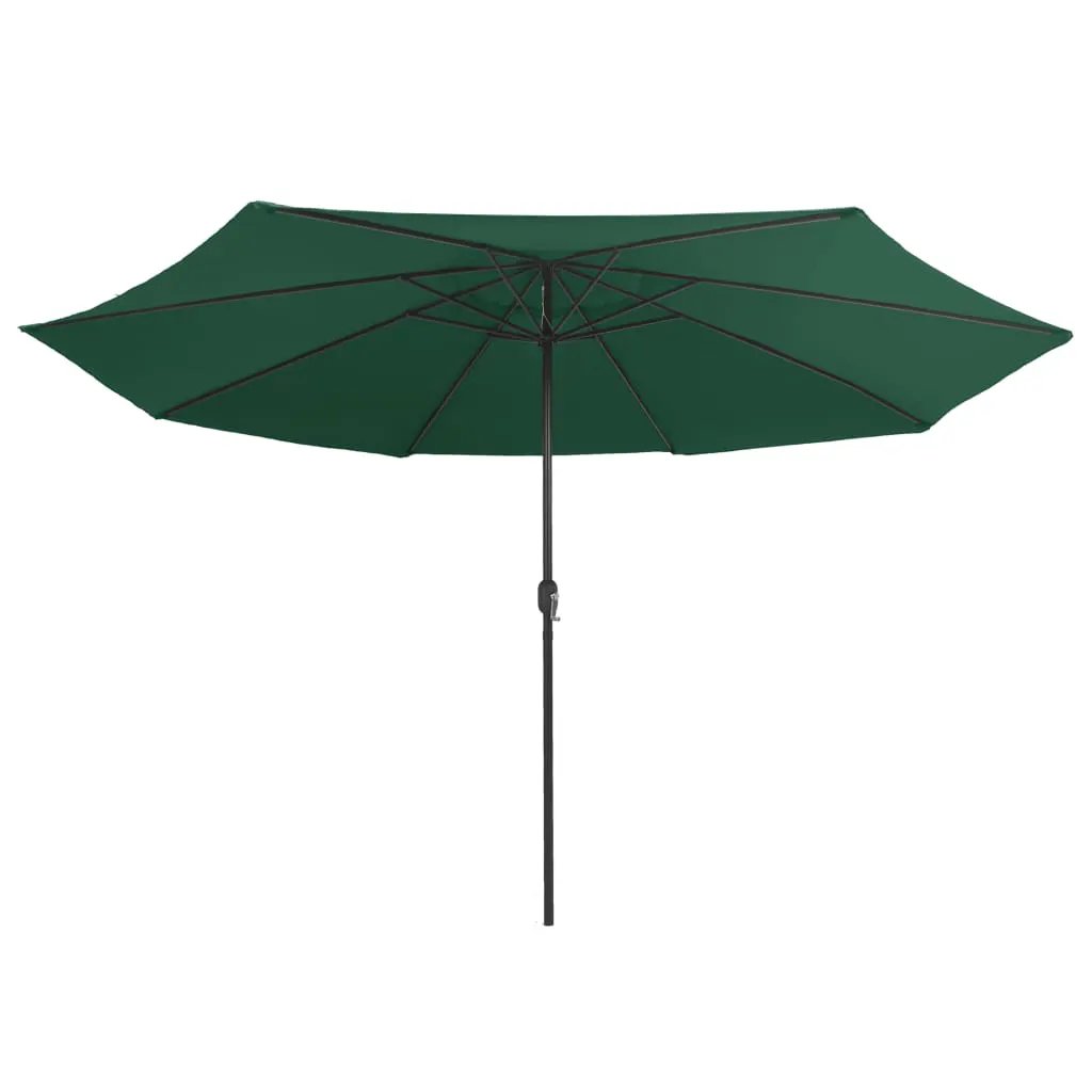 vidaXL vidaXL Garden Parasol with Metal Pole 390 cm Green - Parasol