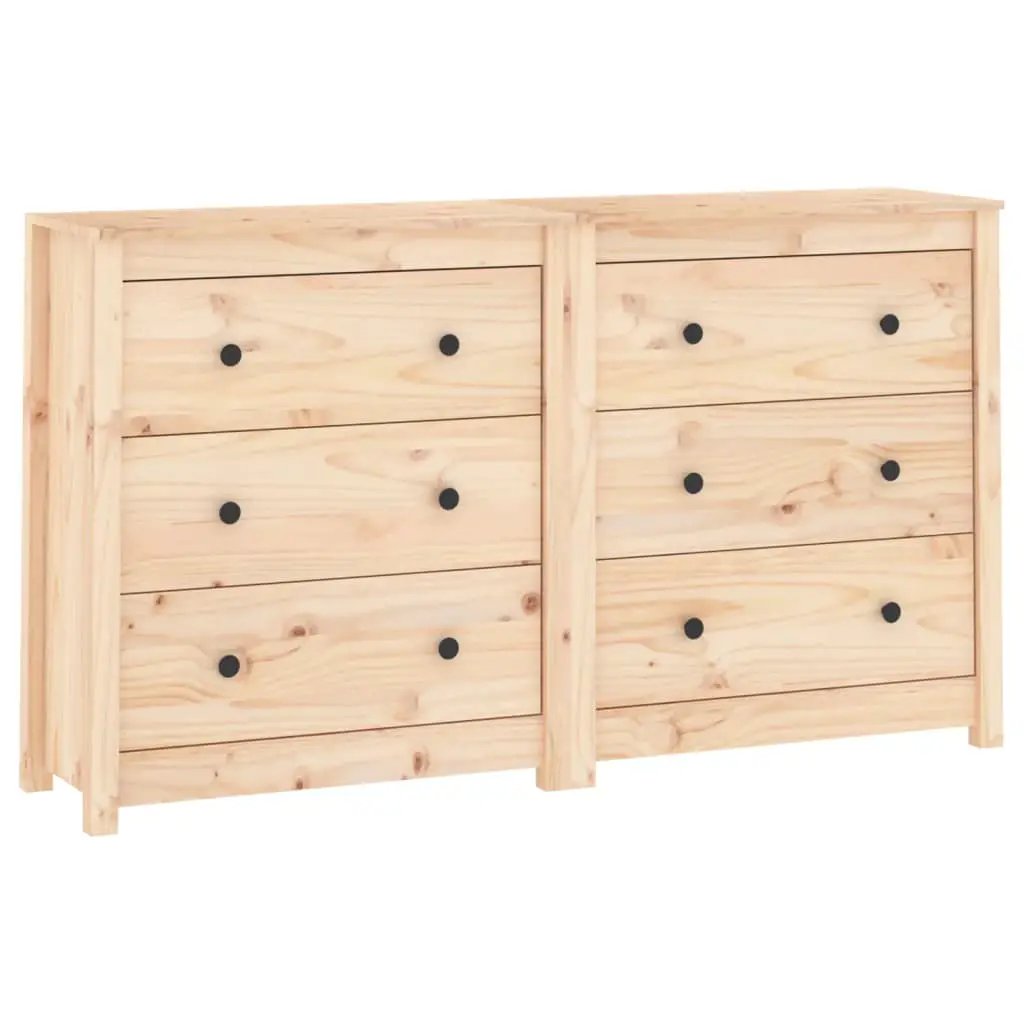 vidaXL vidaXL Sideboard 140x35x80 cm Solid Wood Pine - Sideboard