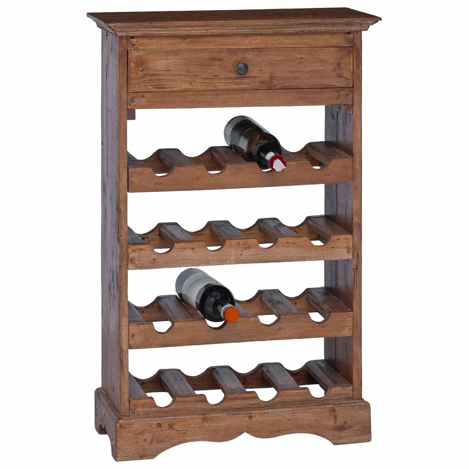 vidaXL vidaXL Wine Rack 55 x 23 x 85 cm Solid Mahogany Wood - Wine Rack