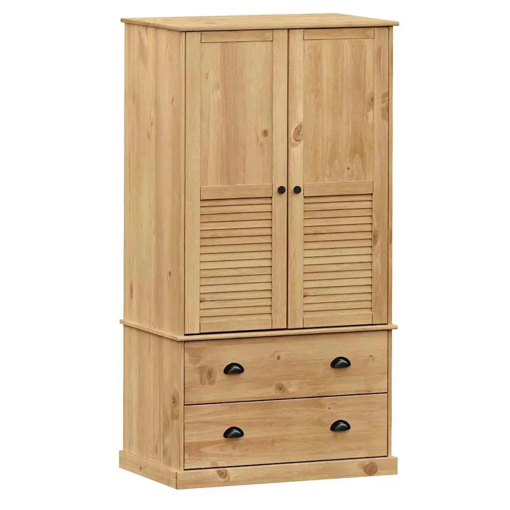 vidaXL vidaXL Wardrobe VIGO 90x55x170 cm Solid Wood Pine - Wardrobe