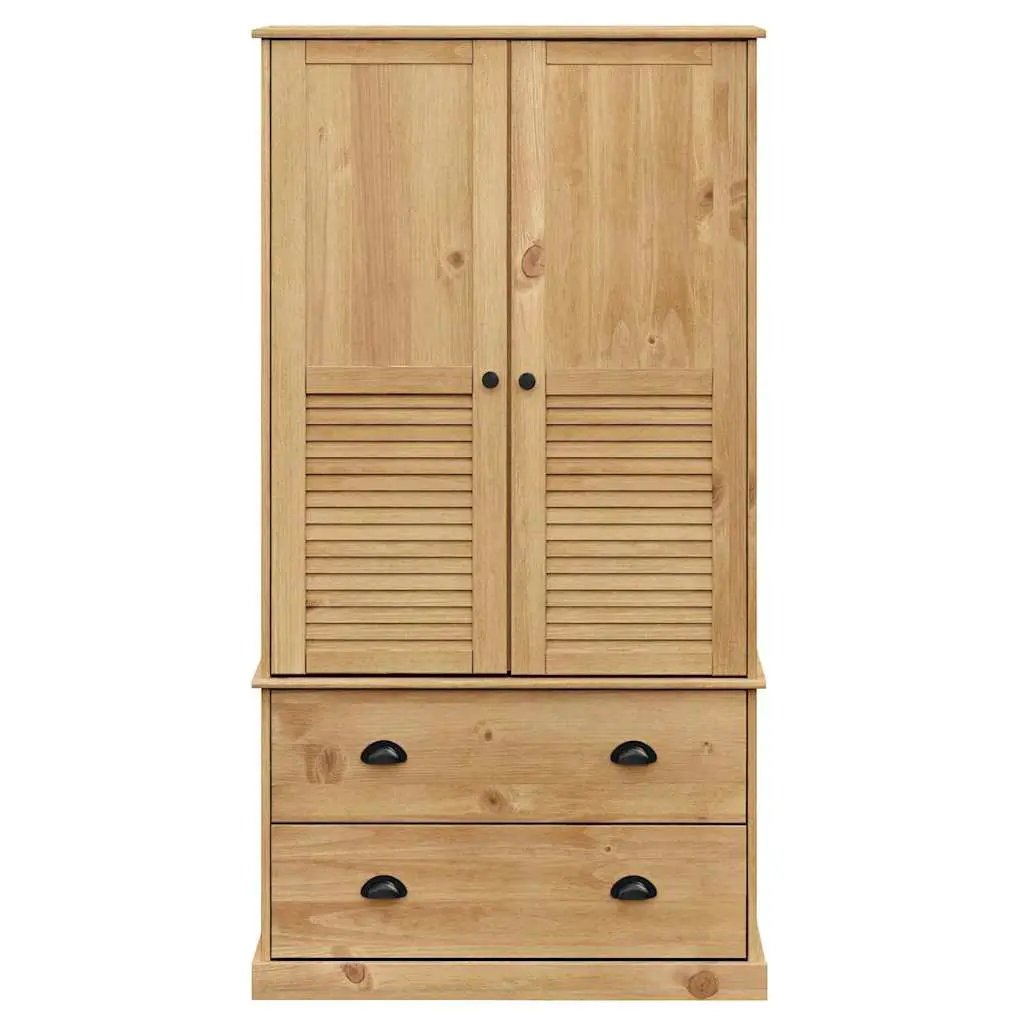 vidaXL vidaXL Wardrobe VIGO 90x55x170 cm Solid Wood Pine - Wardrobe