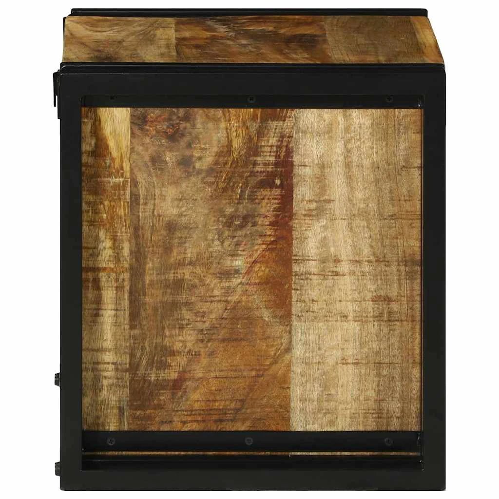 vidaXL vidaXL Wine Rack Brown and Black 35 x 35 x 39 cm Solid Mango Wood - Wine Rack