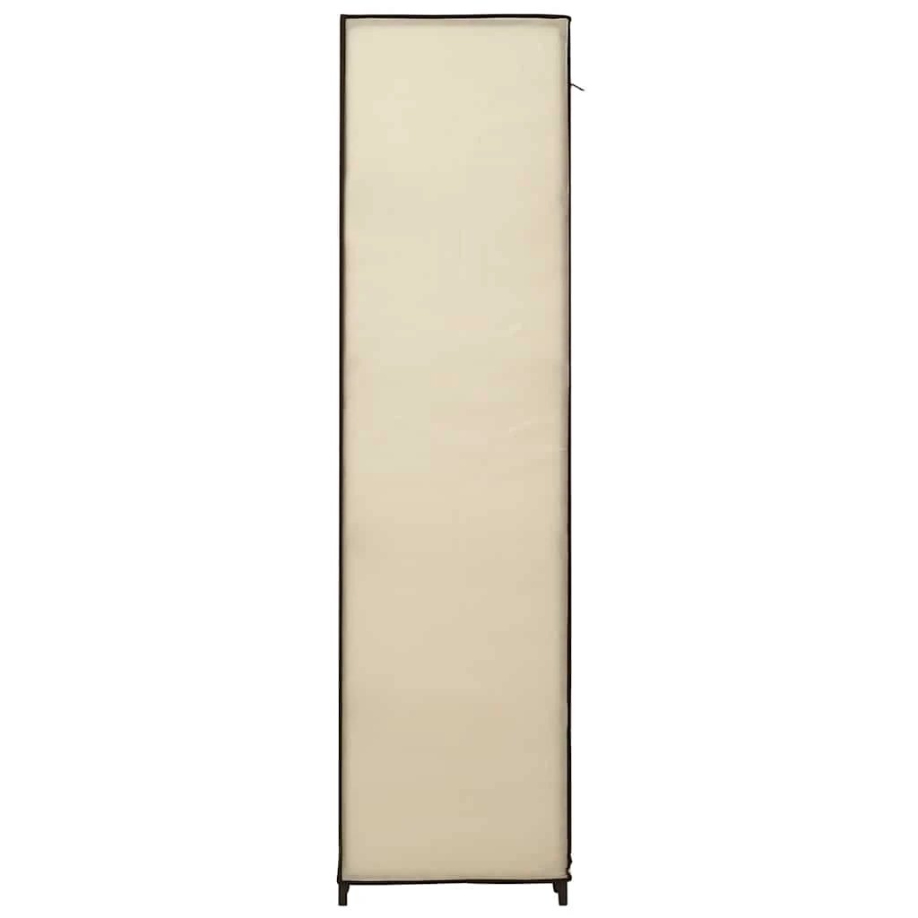 vidaXL vidaXL Wardrobe with Compartments and Rods Cream 150x45x176 cm Fabric - Wardrobe