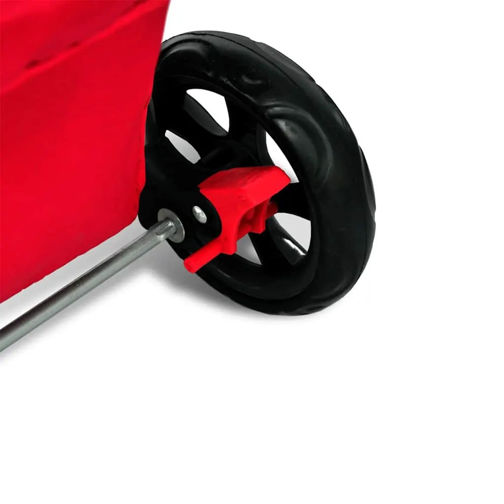 vidaXL Folding Pet Stroller Dog/Cat Travel Carrier Red - from vidaXL