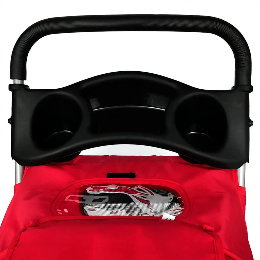vidaXL Folding Pet Stroller Dog/Cat Travel Carrier Red - from vidaXL