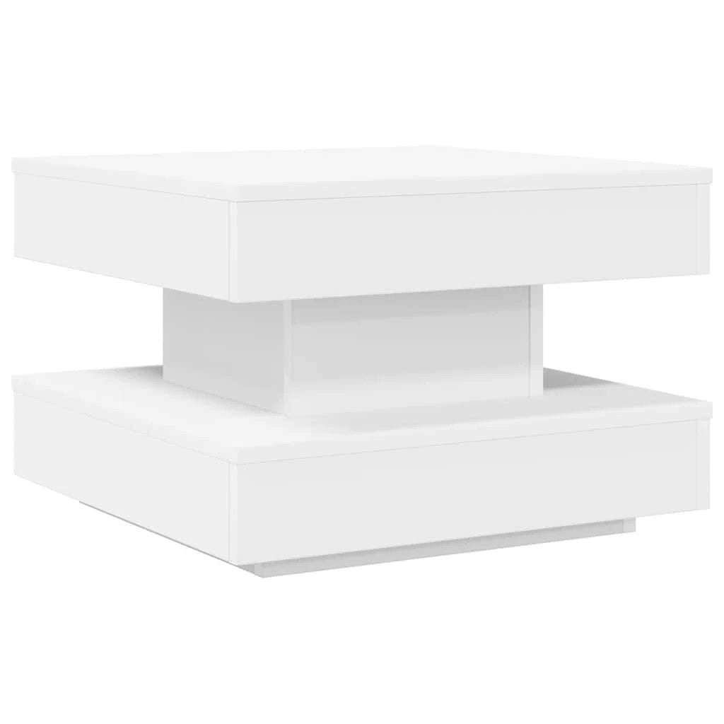 vidaXL Coffee Table 50x50x34.5 cm 360 Degree Rotating Modern Black Wood for Living Room by vidaXL