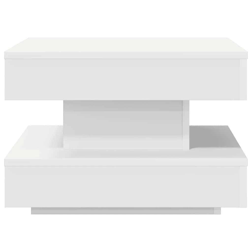 vidaXL Coffee Table 50x50x34.5 cm 360 Degree Rotating Modern Black Wood for Living Room by vidaXL