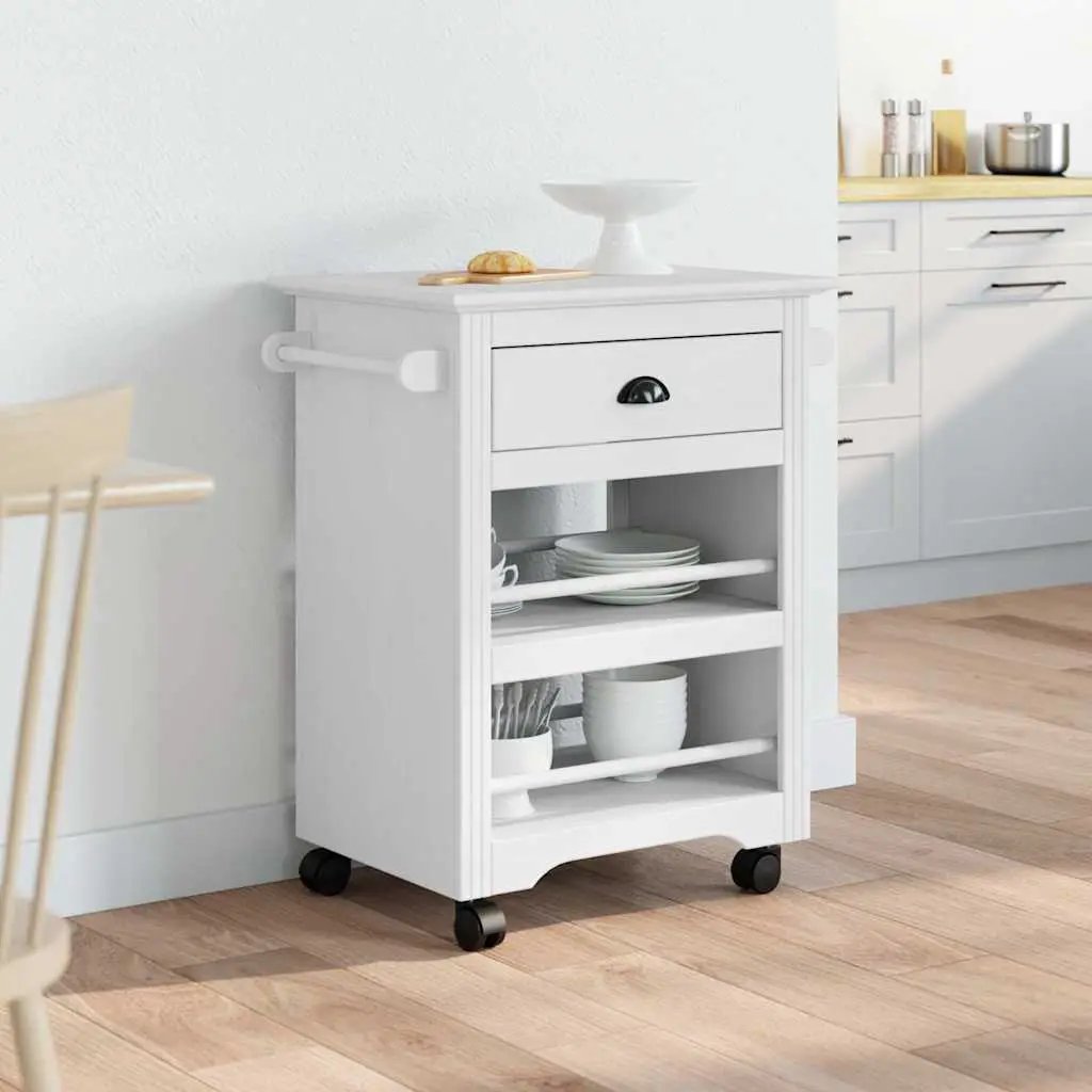vidaXL Kitchen Trolley BODO White 67.5x45x80 cm - from vidaXL