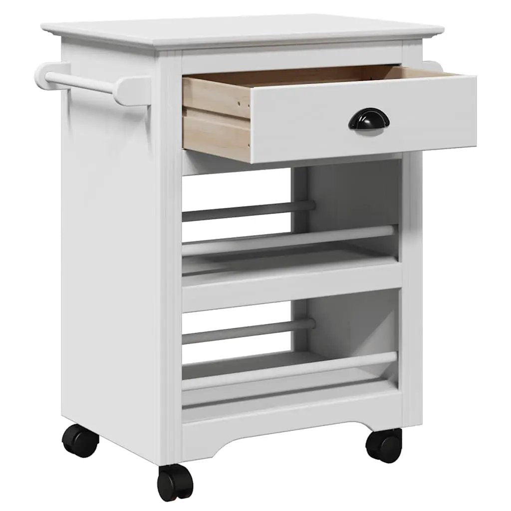 vidaXL Kitchen Trolley BODO White 67.5x45x80 cm - from vidaXL