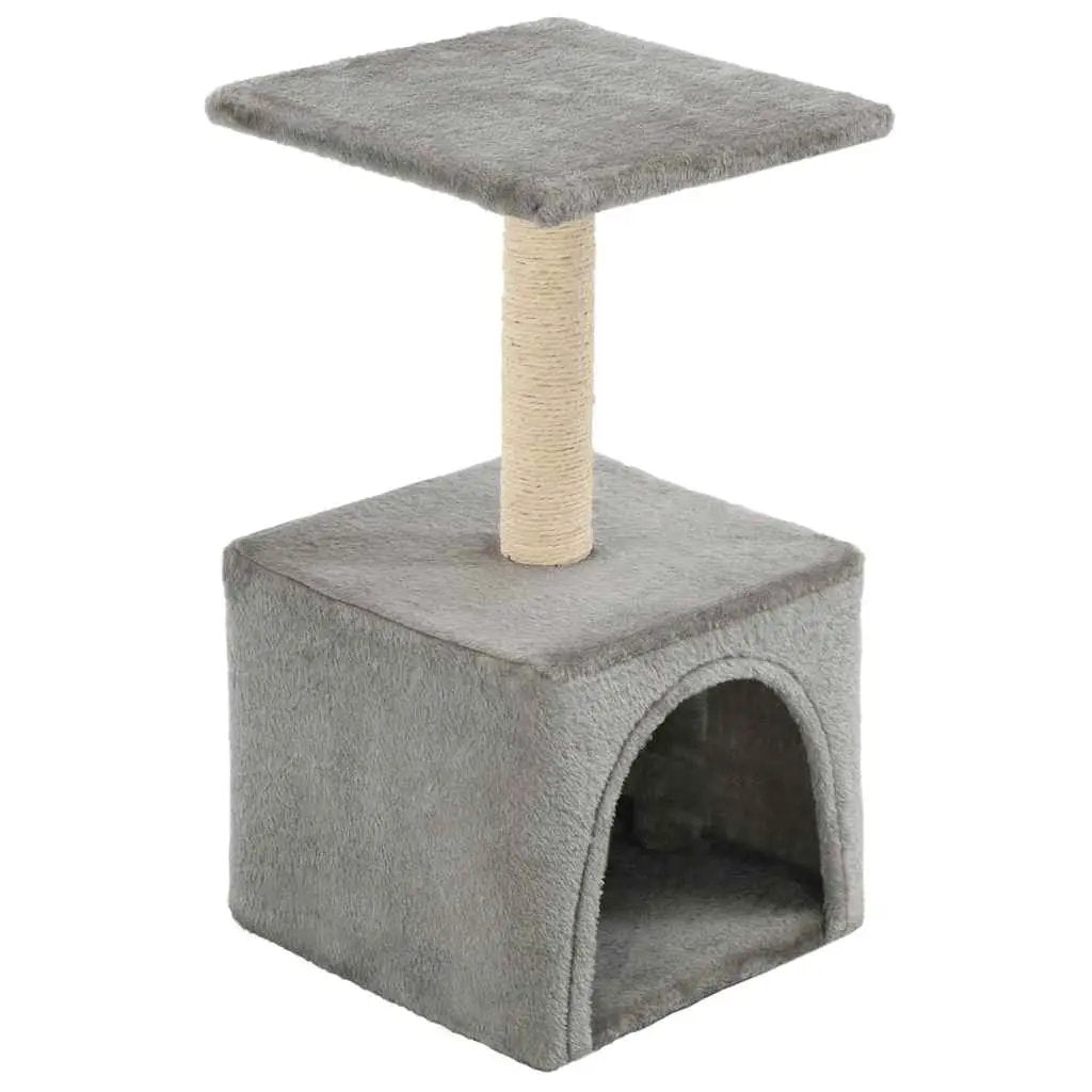 vidaXL vidaXL Cat Tree with Sisal Scratching Post 55 cm Grey - Cat Tree