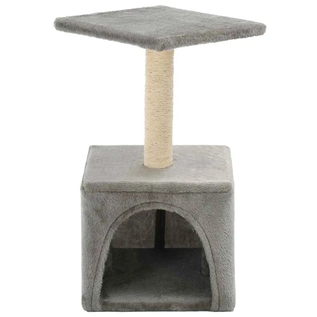 vidaXL vidaXL Cat Tree with Sisal Scratching Post 55 cm Grey - Cat Tree