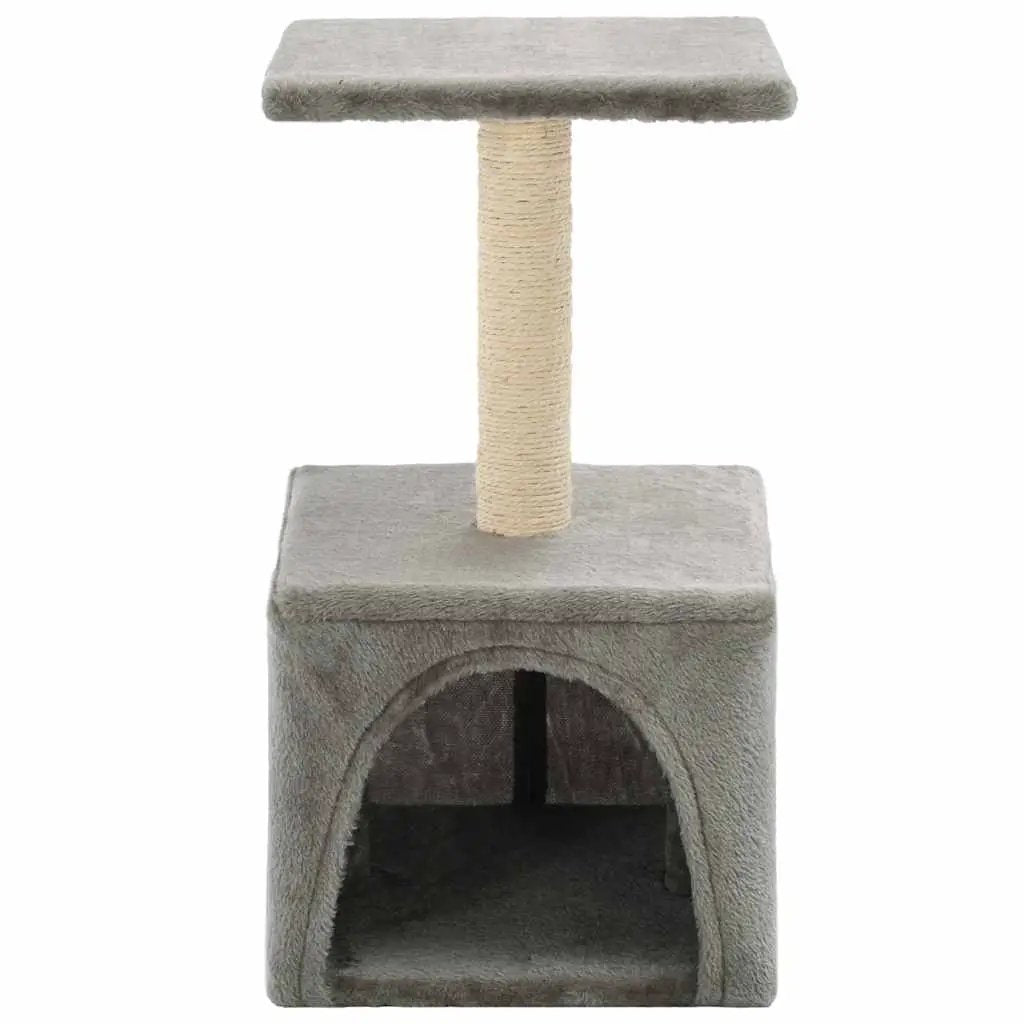 vidaXL vidaXL Cat Tree with Sisal Scratching Post 55 cm Grey - Cat Tree