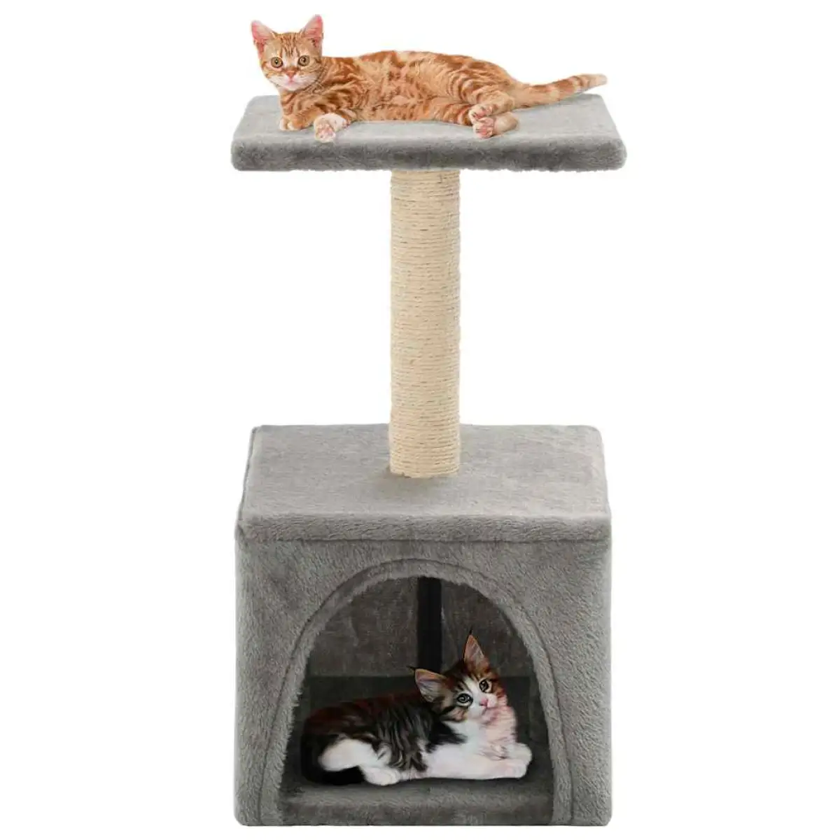 vidaXL vidaXL Cat Tree with Sisal Scratching Post 55 cm Grey - Cat Tree