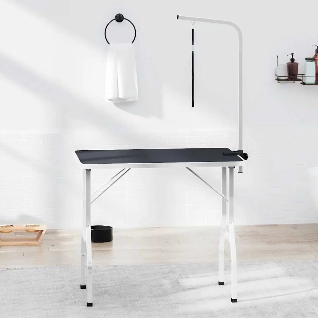 vidaXL Bath Grooming Table for Dogs Cats Pets Adjustable 1 Loop - from vidaXL