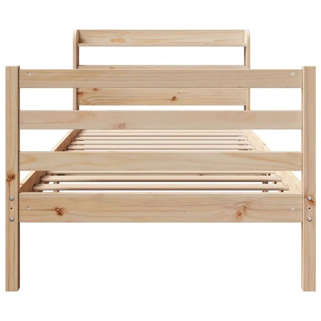 vidaXL Bed Frame with Headboard without Mattress 100x200 cm - from vidaXL
