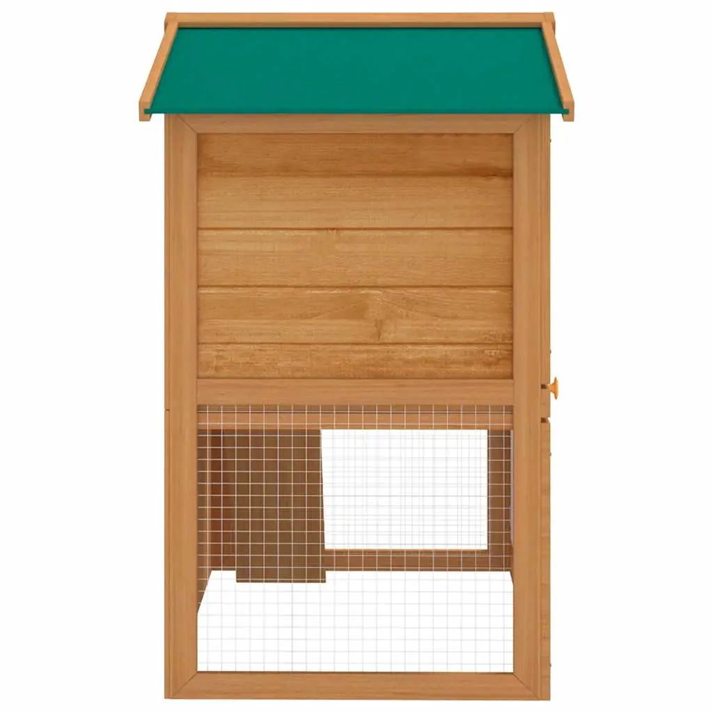 vidaXL Outdoor Rabbit Hutch Small Animal House Pet Cage 3 Doors Wood - from vidaXL
