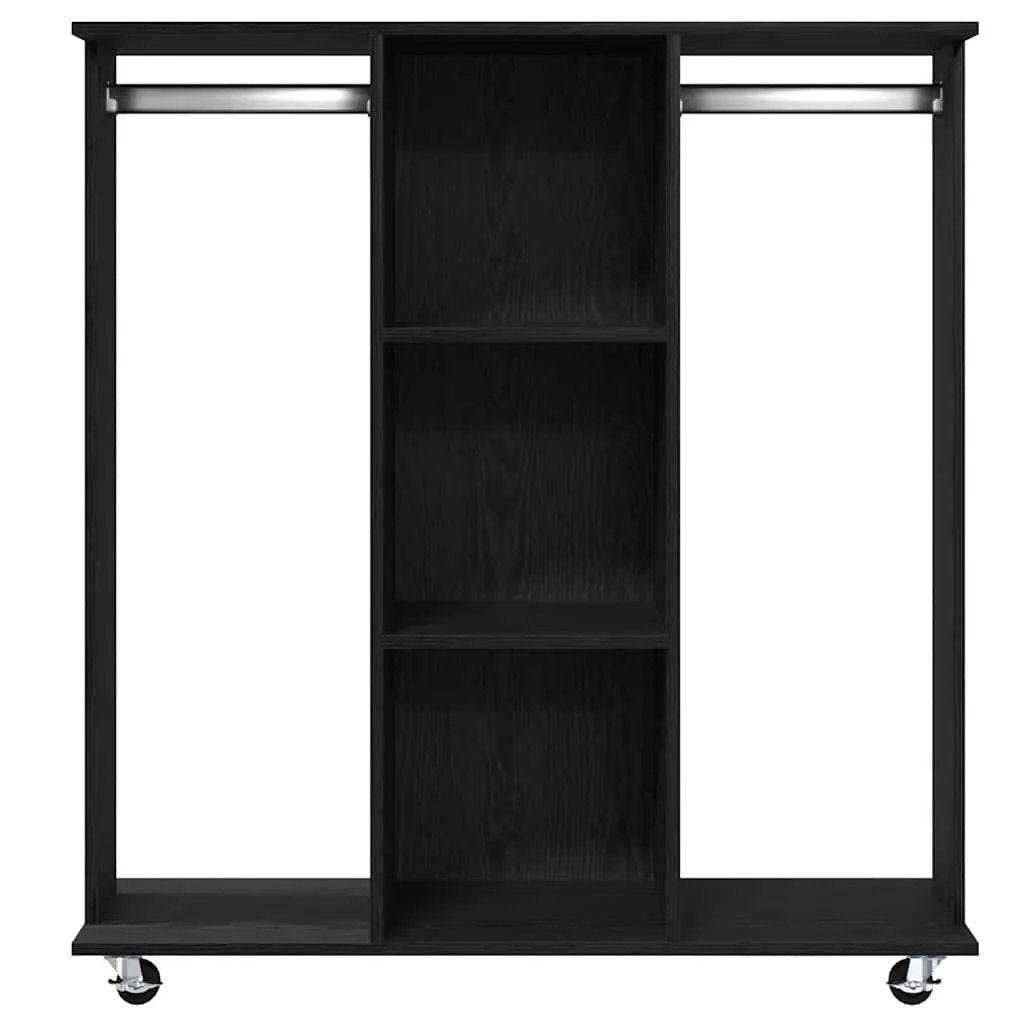 vidaXL vidaXL Wardrobe with Shelf Black oak 102 x 38 x 110 cm Engineered wood - Wardrobe