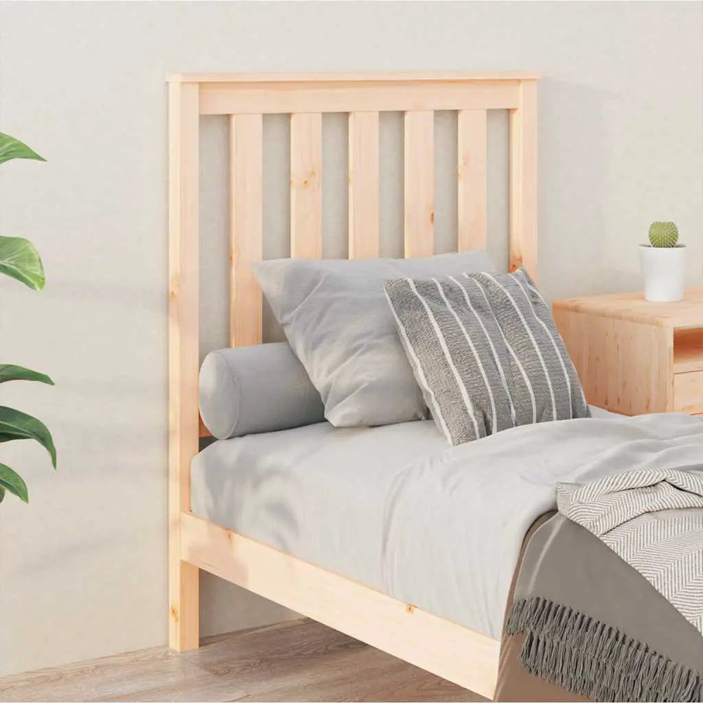 vidaXL Bed Headboard 81x6x101 cm Solid Wood Pine - from vidaXL