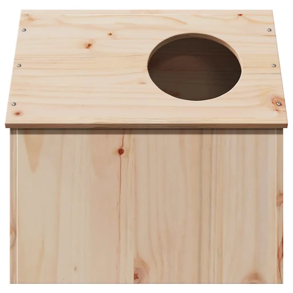 vidaXL vidaXL Cat House 41x50x50 cm Solid Wood Pine - Cat House