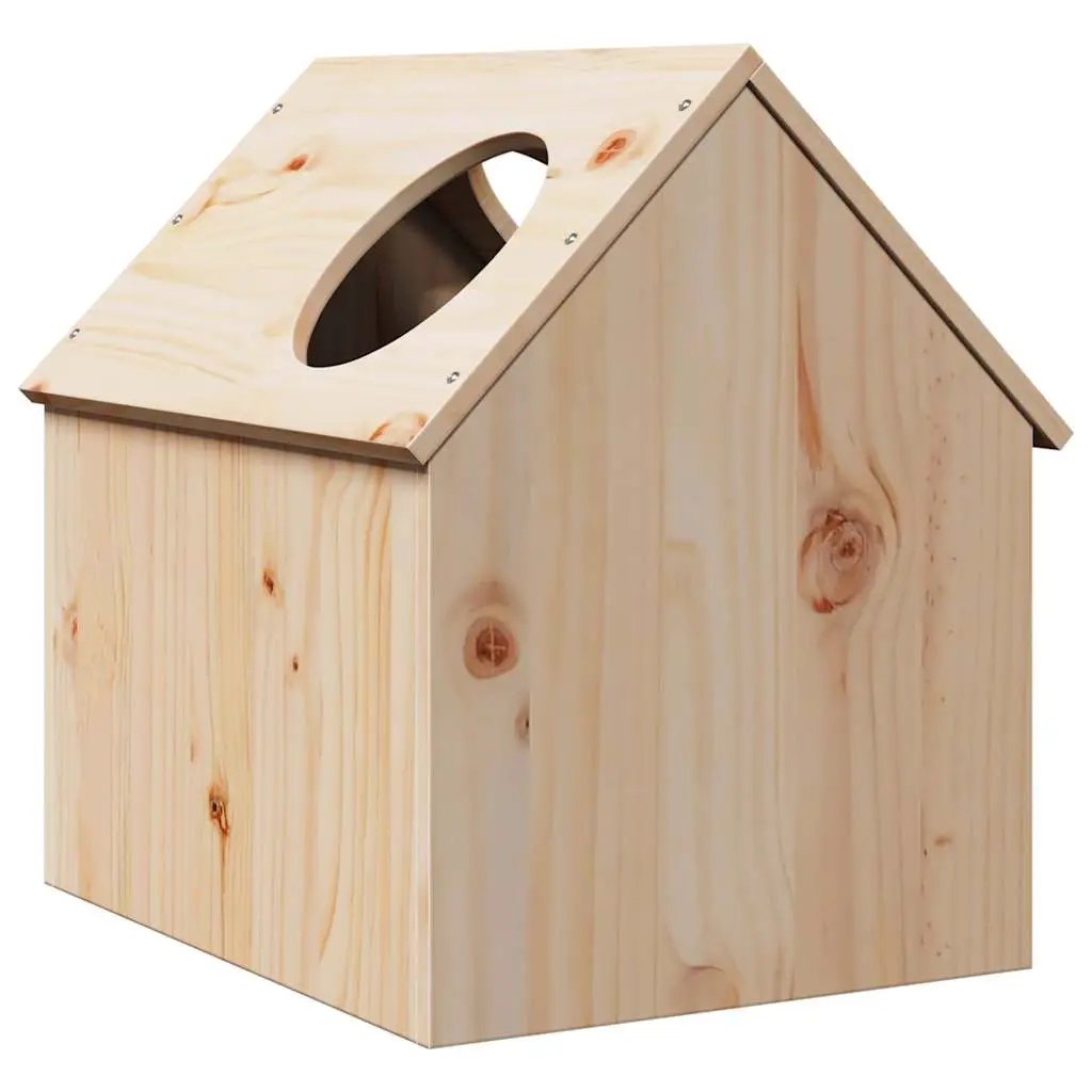 vidaXL vidaXL Cat House 41x50x50 cm Solid Wood Pine - Cat House